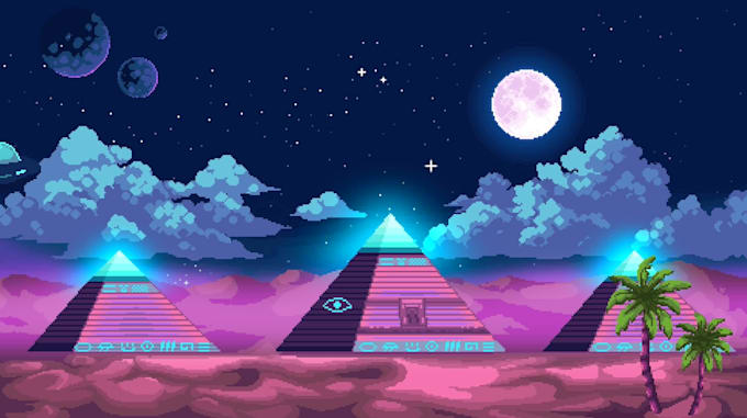 create 8bit and 16bit pixel art animations for you