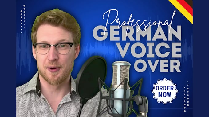 do a pro german male voice over in high quality