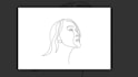 make a simple line art caricature or portrait