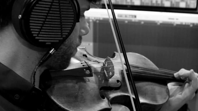 personally record a live orchestral strings section using violin, viola, cello