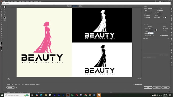 create a minimal silhouette logo and character illustrations