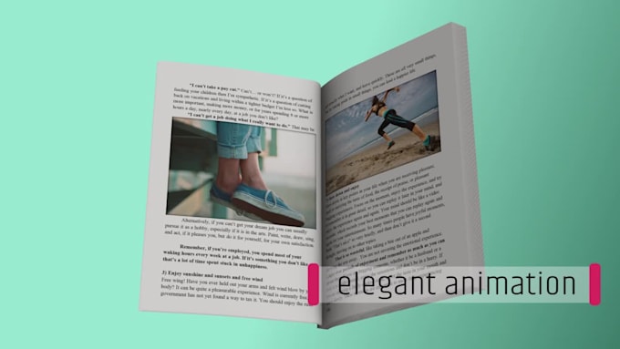 make your book trailer promo 3d page turns video
