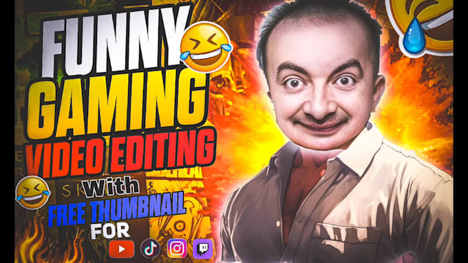 do funny gaming video editing for youtube and tiktok