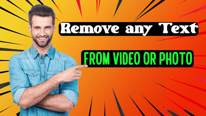 remove or replace text from video or photo