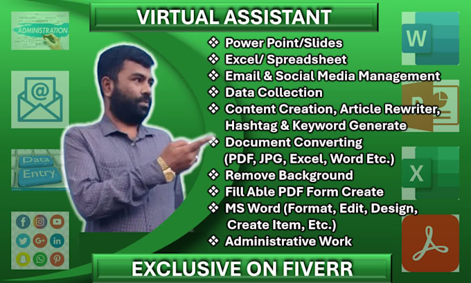 be your dedicated full time virtual assistant