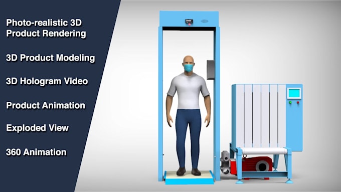 create 3d product assembly, installation, or explainer video