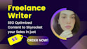 be your freelance writer for SEO based content writing