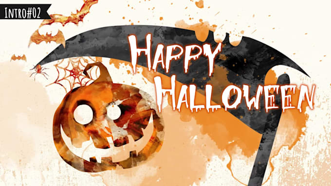 create a happy halloween intro video