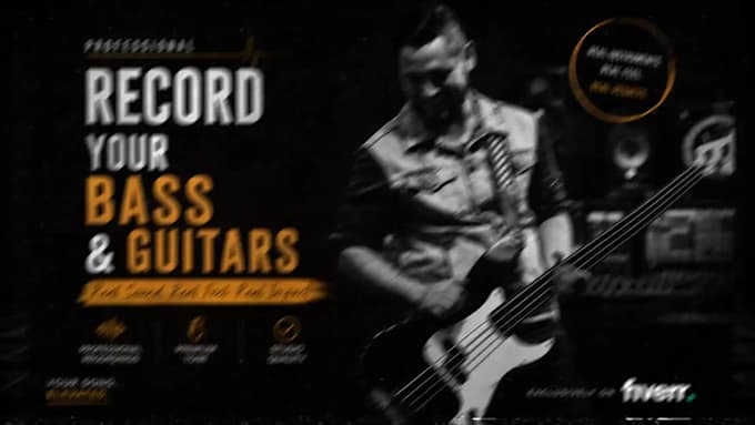 record heavy guitars and bass for your metal or rock song