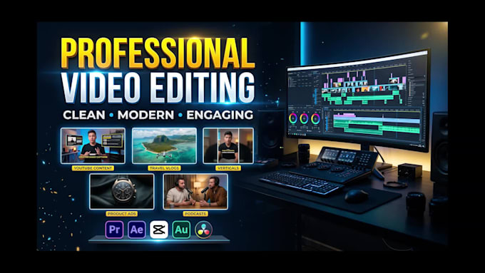 professionally edit your videos with a clean and modern style