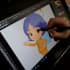 create 2d character design concept, sketch, flat color, render