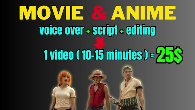 Do anime or movie recap video editing and script by Creator_agency2 ...