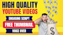 make professional faceless video for your youtube channel