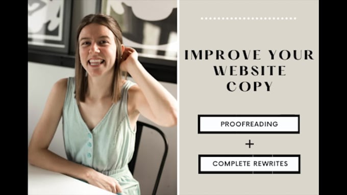proofread, edit, and rewrite your website copy and content