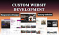 do modern custom website design or redesign, website development in 24 hours