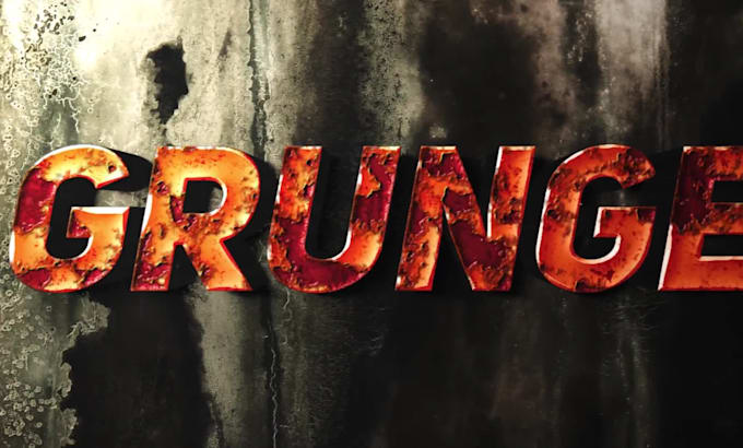 make a killer grunge logo or intro animation