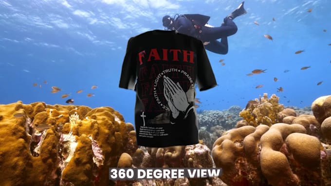 make walking 3d t shirt mockup animation for your design