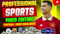 do monetizable football or sports highlights video editing