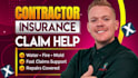 manage contractors claims for water, fire, mold, and repairs