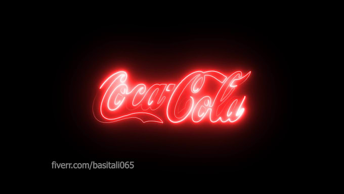 make your logo neon animation