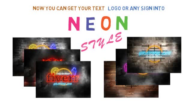 replicate Logo Text or Any Sign into Cool NEON Style