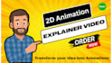 make 2d animated explainer video and saas demo video