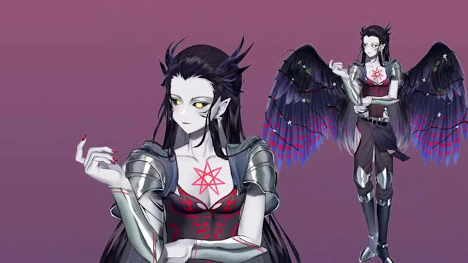 design and rig live2d vtuber model for vtube studio