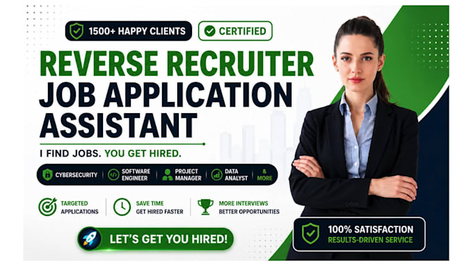 be your job application assistant, reverse recruiter and apply for jobs