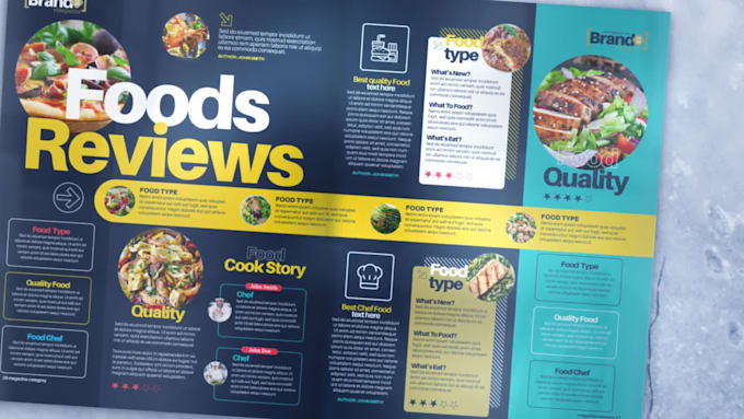 make a 3d magazine promo animated video
