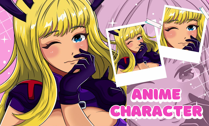 draw pfp anime character, fan art, concept art, vtuber avatar, furry art, chibi