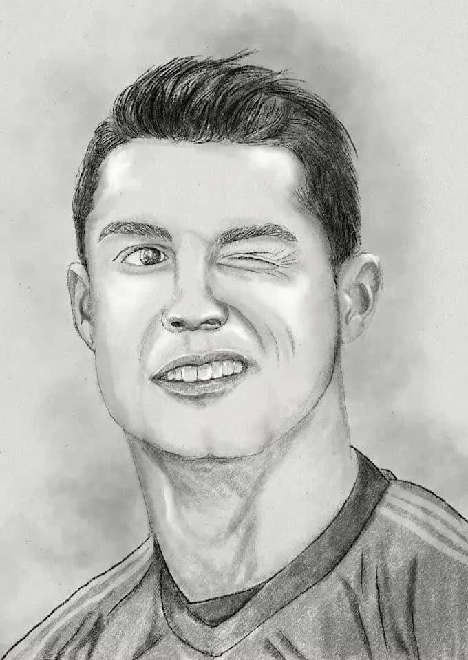 create a realistic digital pencil sketch portrait with time lapse video