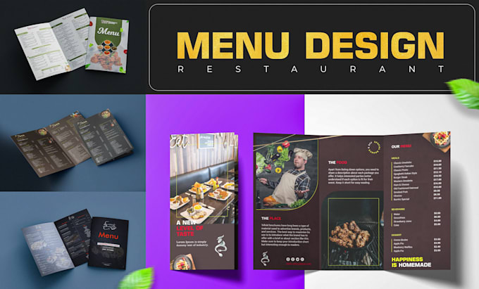 do menu design, food menu and restaurant menu design