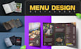 do menu design, food menu and restaurant menu design