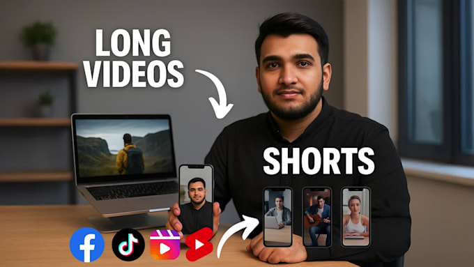 use ai to repurpose long videos into viral reels, tiktoks and shorts