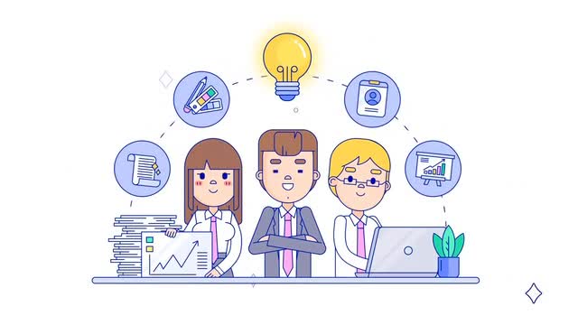 create 2d cartoon animated explainer video or sales video