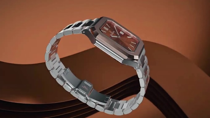 render realistic 3d watch design , full HD 3d cgi watch animation , product ads