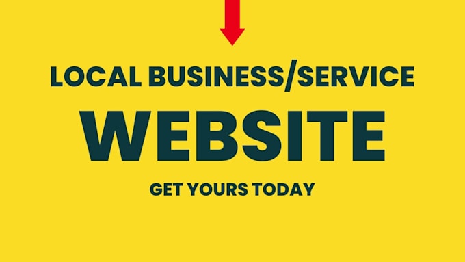 design, develop website for your local business and service