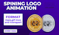 create rotating ,spinning logo animation and intro outro videos