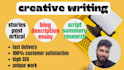 write short story, articles and blogs 24h fast delivery