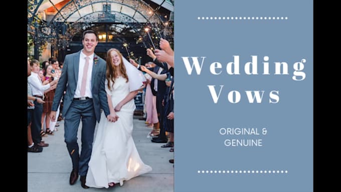 write beautiful wedding vows, promises, or proposal speeches