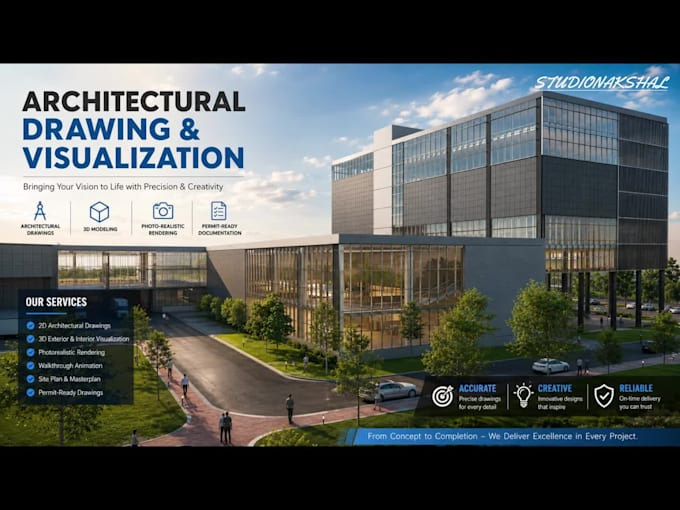 do 3d modeling, photorealistic render, architecture 3d visualization, site plan