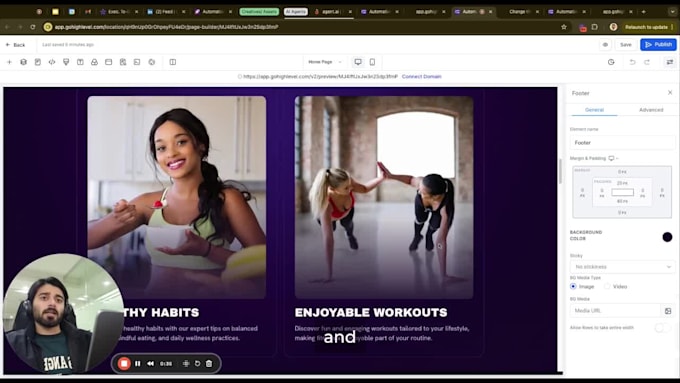 build landing pages and funnels in gohighlevel, clickfunnels, systeme io