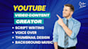 youtube content creator and video editor