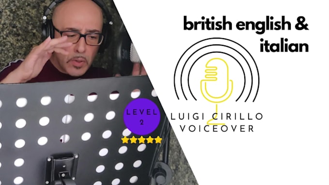 do deep rp british or italian accent english male voice over