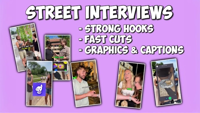 make street interview ugc videos with actors