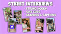 make street interview ugc videos with actors