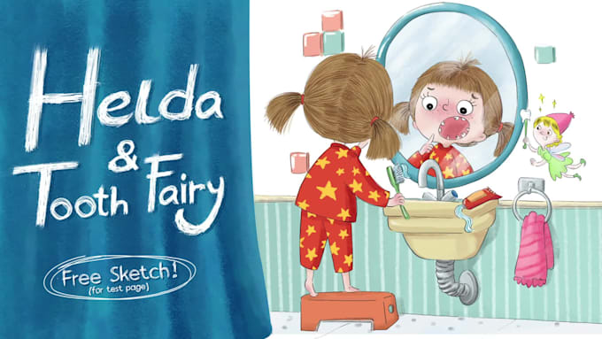 draw whimsical children book illustration for kids story