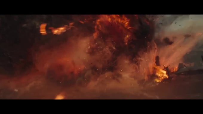 vfx compositing, vfx explosion, smoke, gun shot, destruction, rain, war, fire