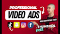 create attention grabbing tiktok,fb short video ads