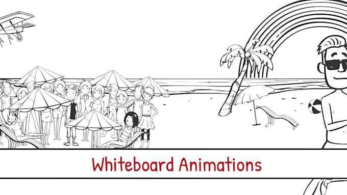 create 2d animation or whiteboard animation explainer video